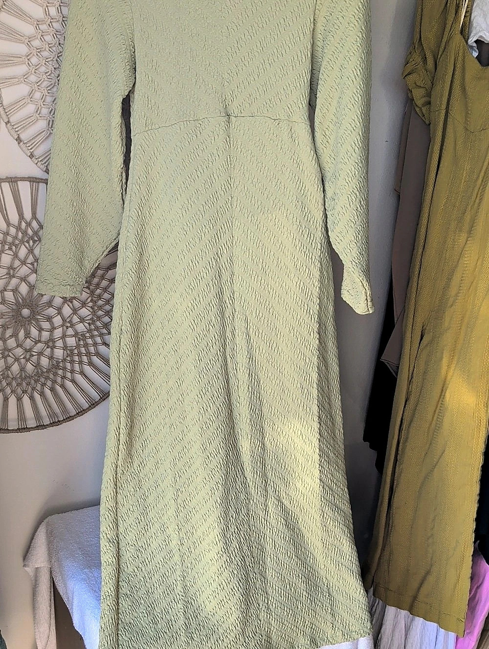 Free People Primmy Midi Dress Green